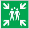 Pictogramme de secours  Point de rassemblement