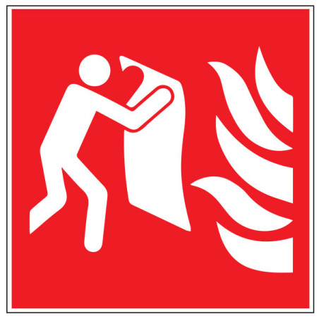Pictogramme incendie  Couverture anti feu