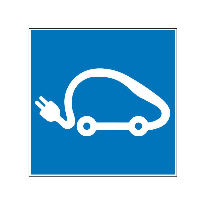 Pictogramme d'information  Borne de recharge pour voiture électrique