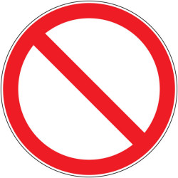 Pictogramme d'interdiction  Interdiction générale