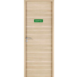 Plaque de porte  SORTIE  Etiquette gravoply