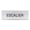 Plaque de porte  ESCALIER  Etiquette gravoply