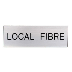 Plaque de porte  LOCAL FIBRE  Etiquette gravoply