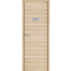 Plaque de porte  LOCAL VÉLOS POUSSETTES  Etiquette gravoply