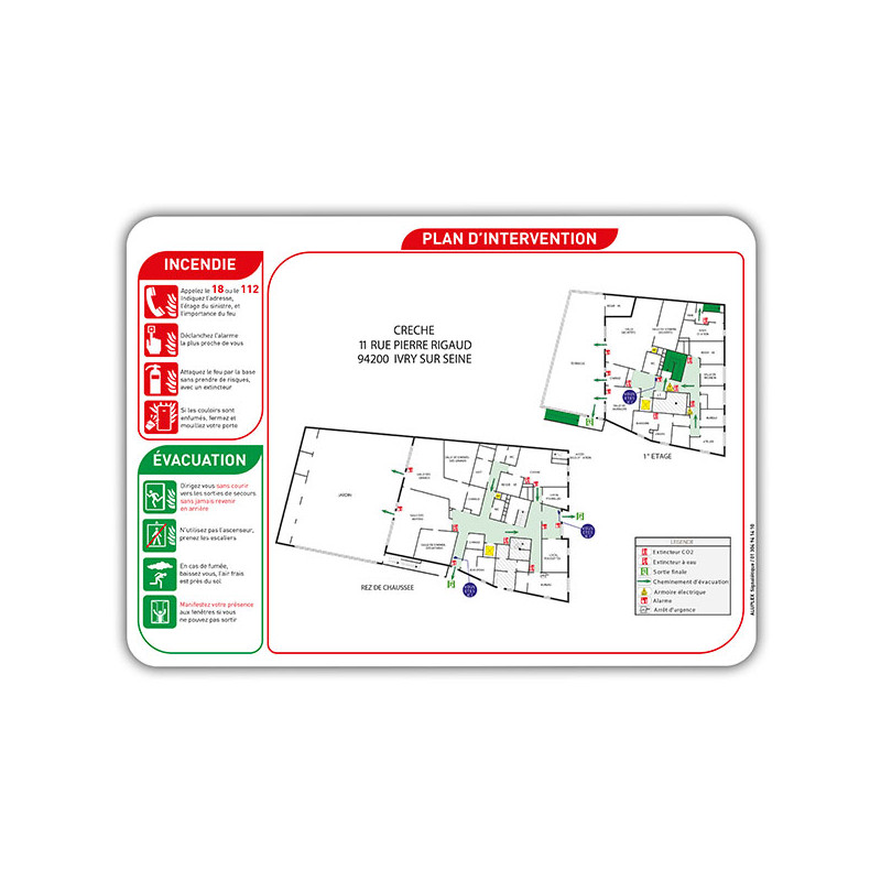 Sécurité incendie Plan d'intervention sur Forex
