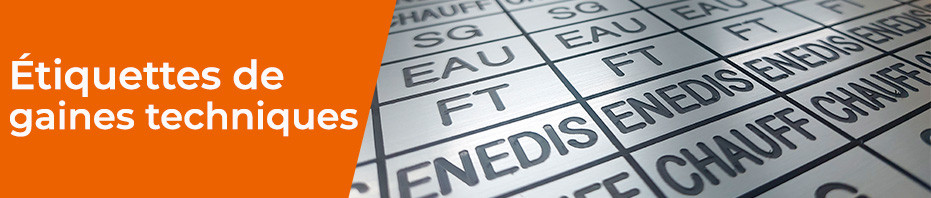 Etiquettes de gaine technique : standard ou sur mesure