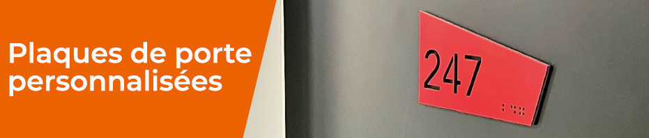 Plaques de portes personnalisées