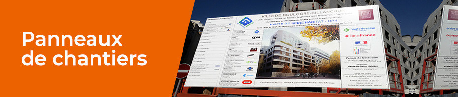 Panneaux de chantiers
