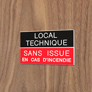 Plaques de portes